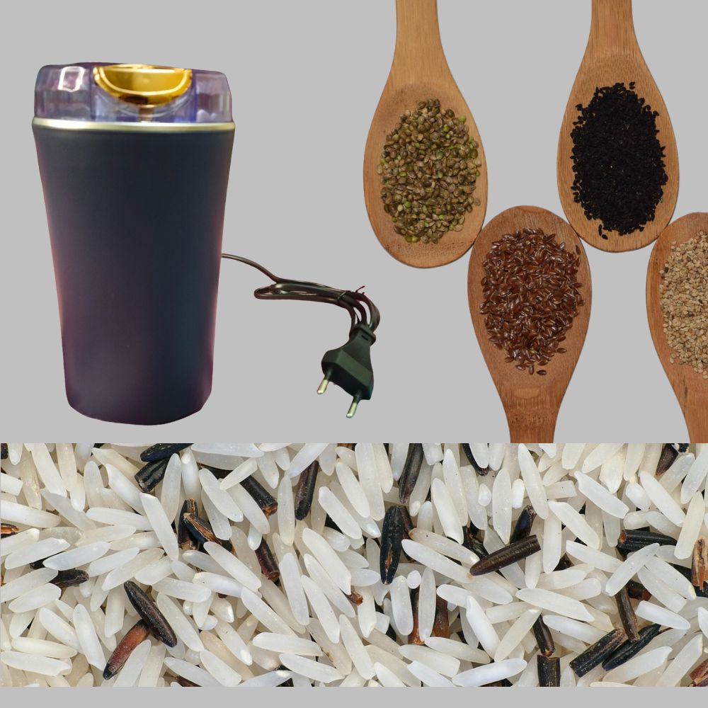 One-Touch Electric Spice Grinder –  Stainless Steel Blade