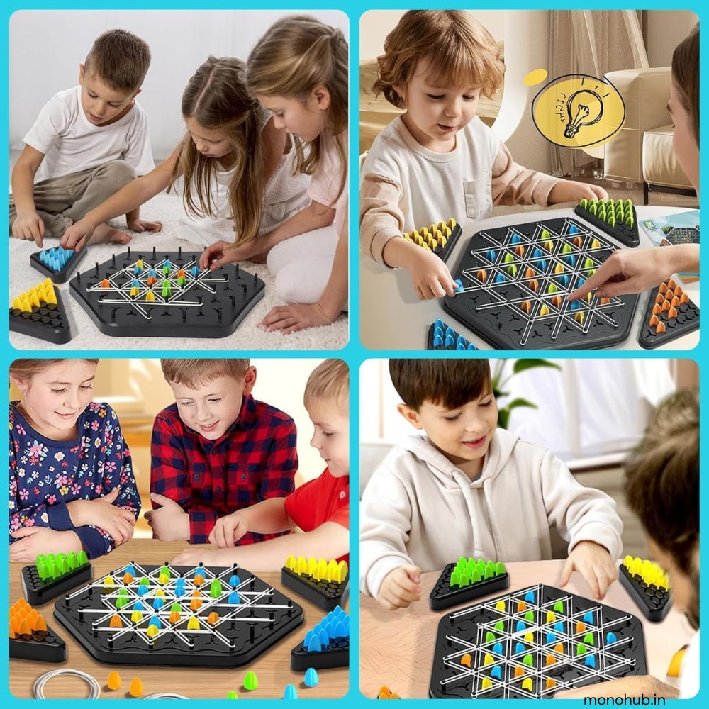 Chain Triangle Chess Game – Board Game for Kids & Adults