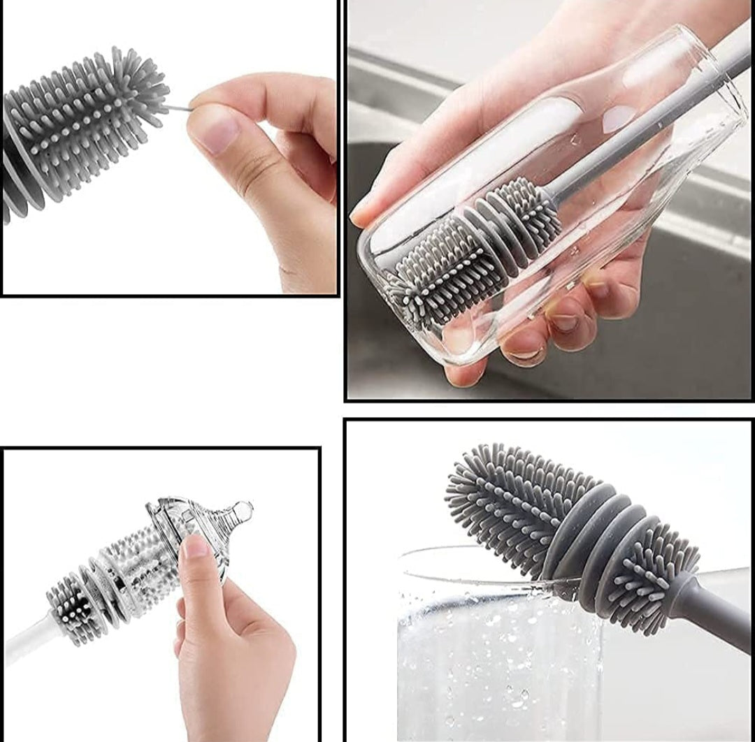 3-in-1 Motivational Water Bottle + Premium Bottle Cleaning Brush - Buy 2 @ Combo