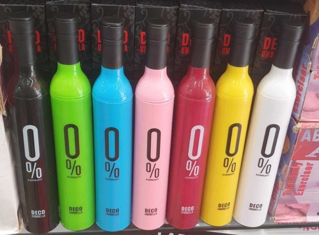 Compact Bottle Umbrella - Travel Friendly