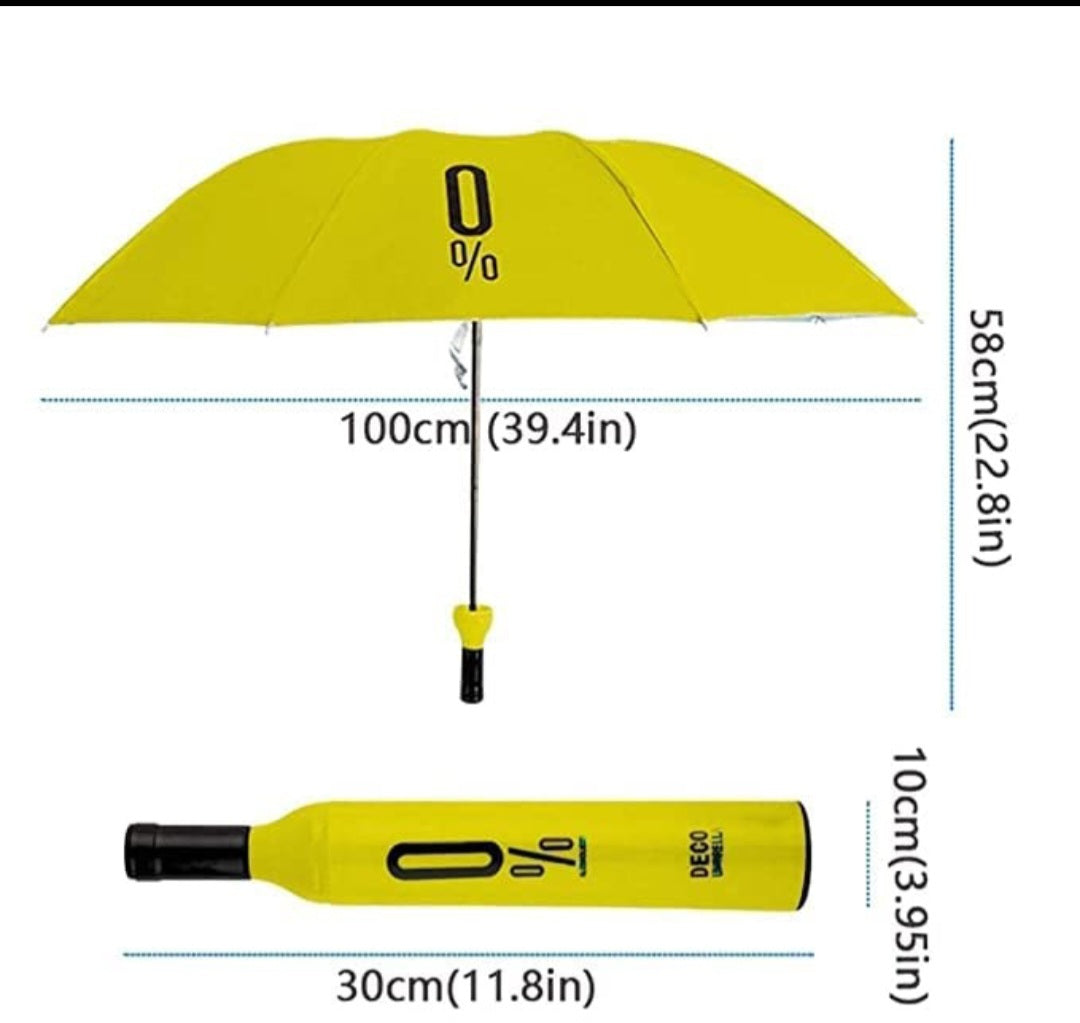 Compact Bottle Umbrella - Travel Friendly