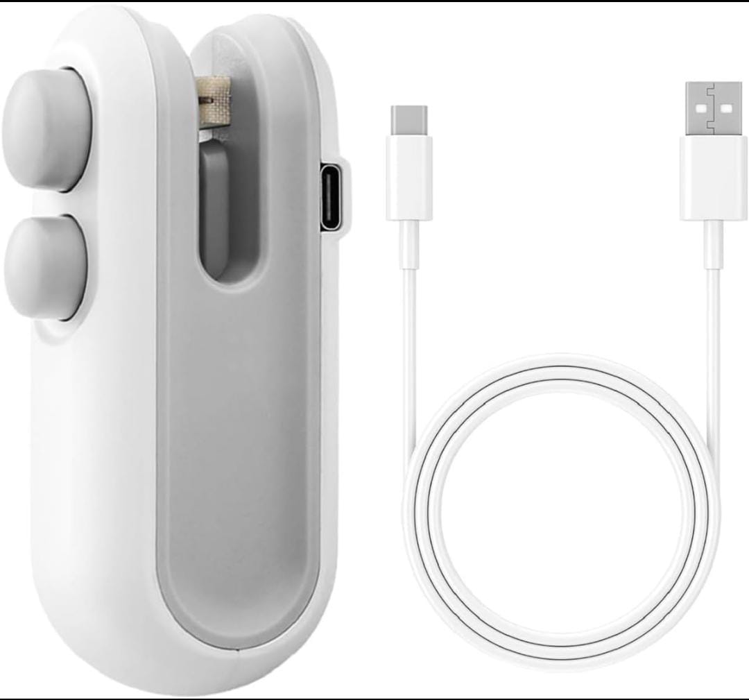 Rechargeable 2-in-1 Mini Heat Sealer with Cutter