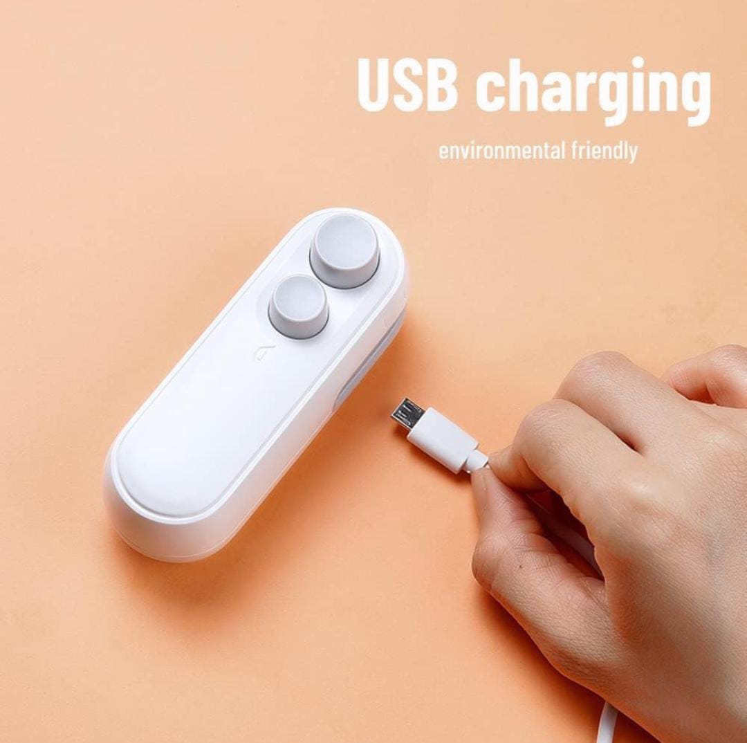 Rechargeable 2-in-1 Mini Heat Sealer with Cutter