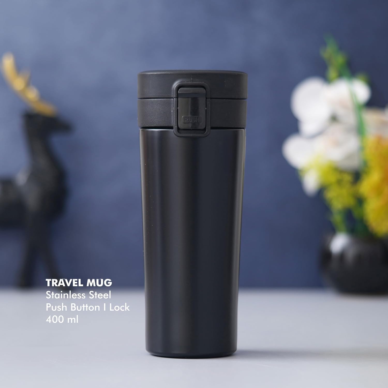 500ml Steel Travel Mug – Hot & Cold Lock Design