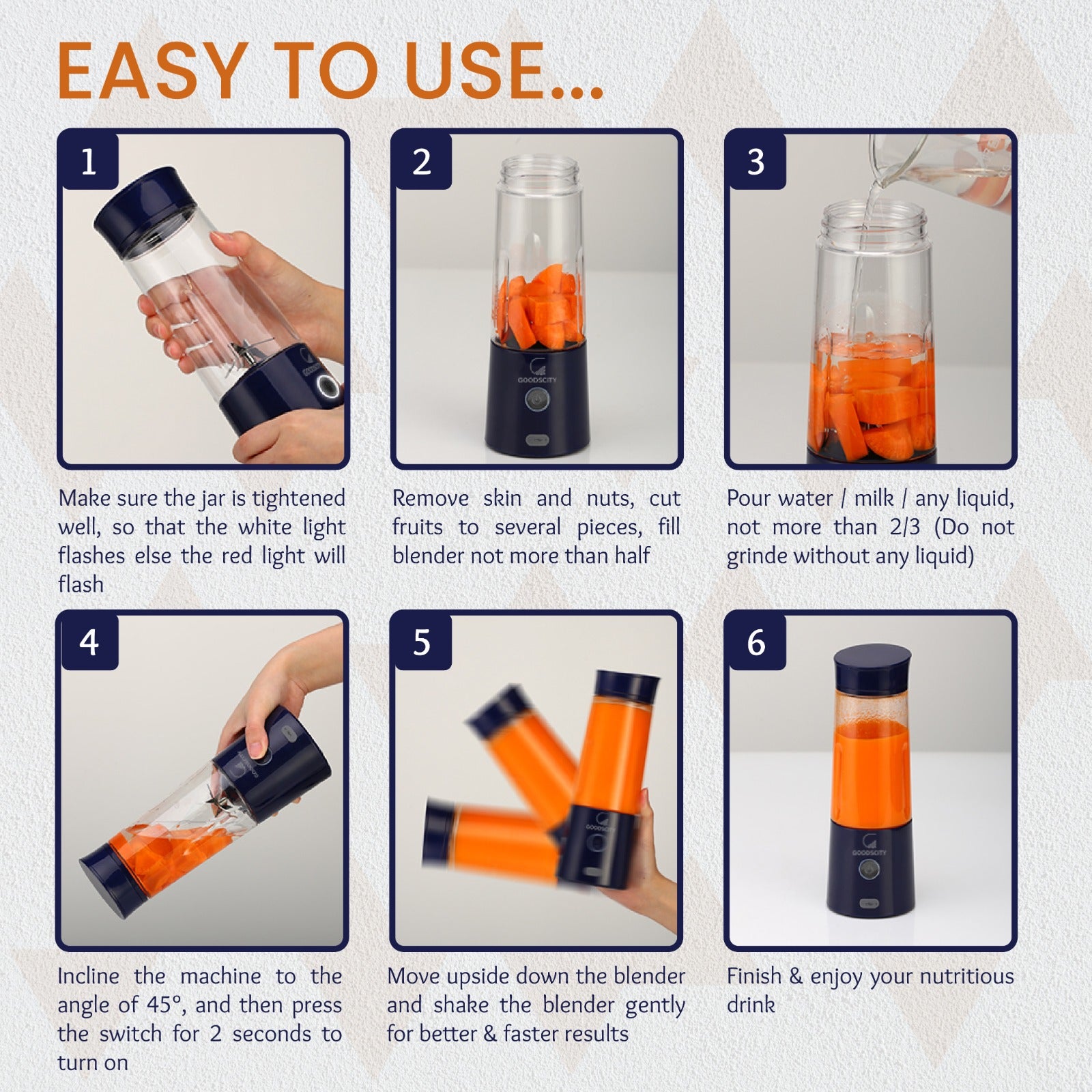 Portable  Juice Blender – Fresh Smoothies Anywhere, Anytime