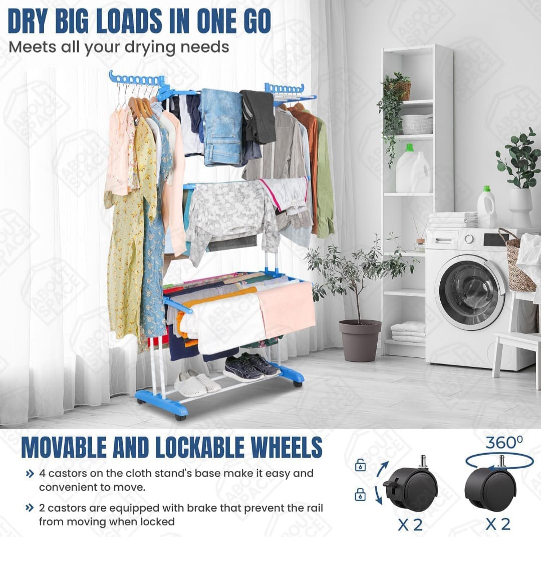 Stainless Steel Foldable Cloth Drying Stand