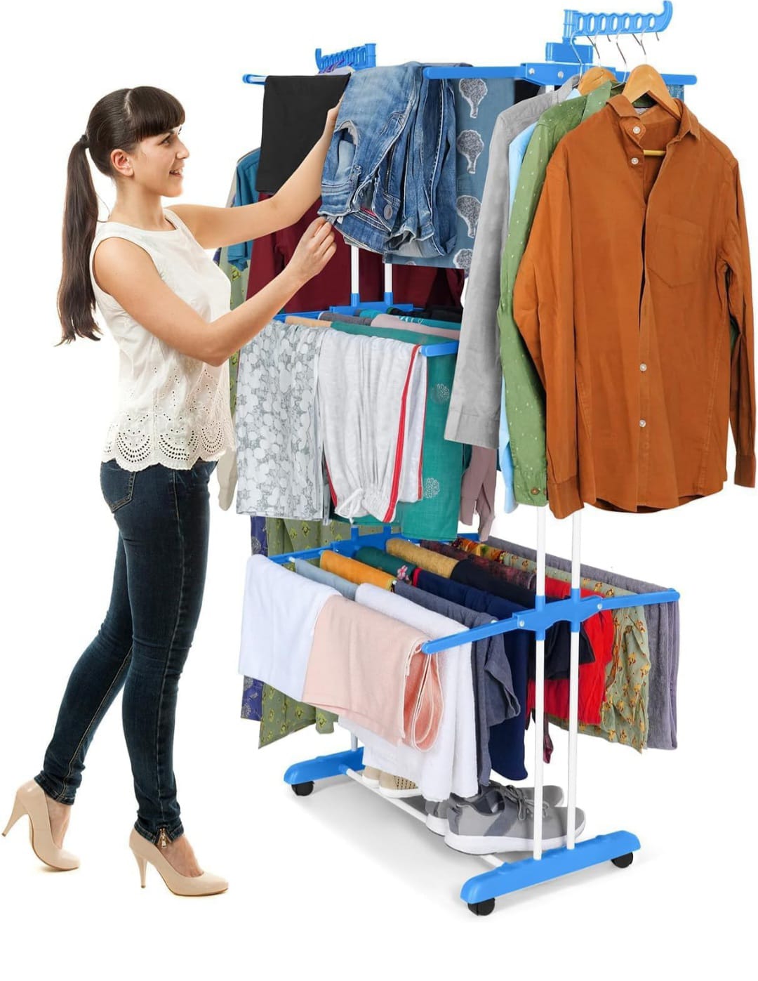 Stainless Steel Foldable Cloth Drying Stand