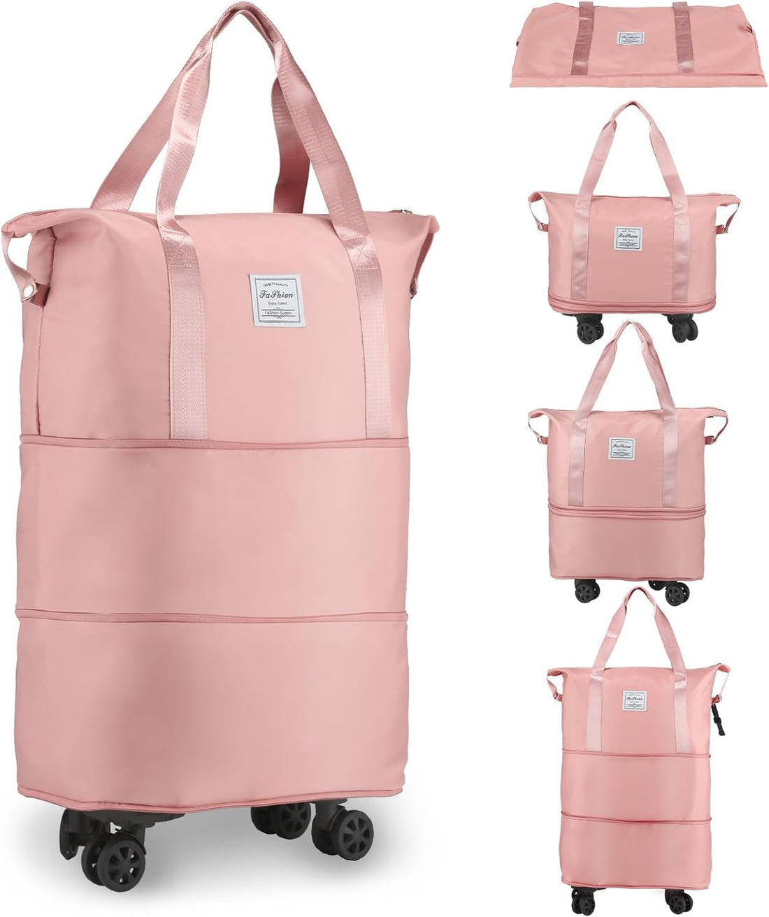 Expandable 4-Wheel Trolley Bag + Elegant Jewellery Organiser